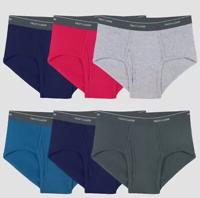 Fashionably Comfortable 3 Or 6-Pack Of Fruit Of The Loom Men's Briefs Underwear • $18.99