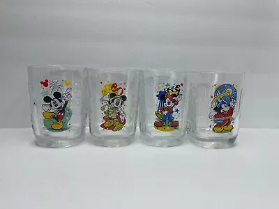 Complete Set Of 4 McDonald’s Mickey Mouse Walt Disney 2000 Celebration Glasses • $25