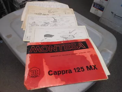 Montesa Factory Owners Manual Spare Parts Book Catalog Cappra 125 MX 18M Series • $124.99