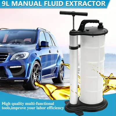$60.99 • Buy 9L Manual Waste Oil Fluid Extractor Pump Suction Vacuum Fuel Car Boat Transfer