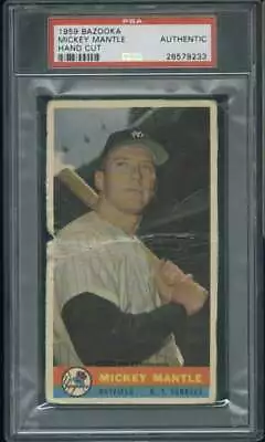 1959 Bazooka #14 Mickey Mantle PSA 0 Yankees  (9233) • $2015