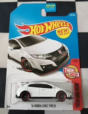  Hot Wheels 2017 New Model 16 Honda Civic Type R Then And Now Long Card 327/265  • £9.99