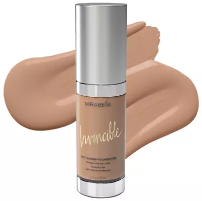 *New* Mirabella Invincible Anti-Aging HD Liquid Foundation V Dark 1 Fl. Oz • $22