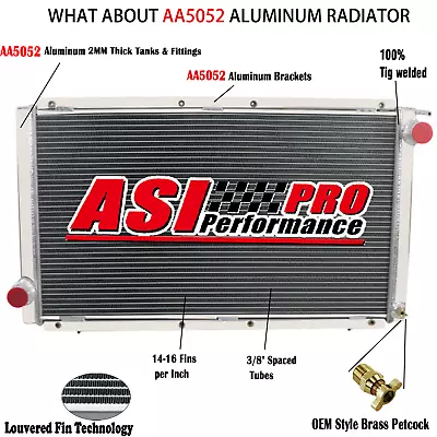 3 ROW Aluminum Radiator For 1992-1999 Subaru Impreza WRX GC8 STI 2.0L Manual • $199