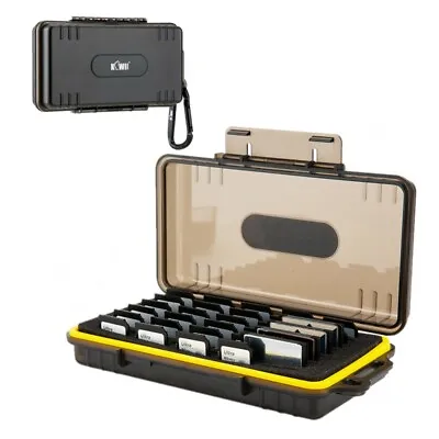 45 Slots Water-Resistant SD NS CF Type A XQD CF Memory Card Case Holder Storage • $28.59