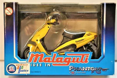 Malaguti Idee In Moto 1/18 Phantom 50 F12 Scooter Heavy Metal Misb Yellow Motor • $14.99