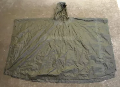 Old Relic 1965 Dated Vietnam War Era US Military O.D. Greeen Rain Poncho (USED) • $40