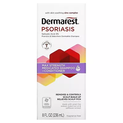 Dermarest Shampoo | Max Strength Formula | Soothes Scalp | Fast Relief 236ml • £21.01