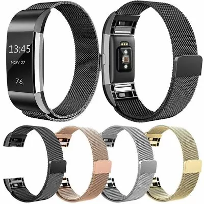 Watch Band Strap For Fitbit Charge 2 Sports Metal Wristband Bracelet Replacement • $19.79