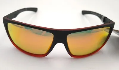 Foster Grant BODY GLOVE Mirrored Black Orange Sunglasses 100% UV NEW BGSPT 2011 • $18.95