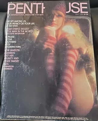 Penthouse Magazine / July 1975 / No Label / Cesar Chavez / Marilyn Chambers • $7.32