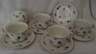 Villeroy & Boch Petite Fleur Cup & Saucer Set Lot Of 5 • $50