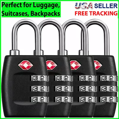 TSA Lock Suitcase Travel Luggage 3 Digit Combination Reset Padlock Backpack New • $5.99