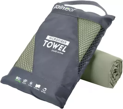 Rainleaf Microfiber Towel Perfect Travel & Gym & Camping Towel. Quick Dry - Supe • $19.37