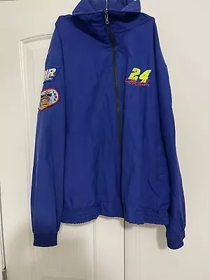 Vtg Jeff Gordon Motorsport Traditions Windbreaker Jacket L Rare The Outlaw Patch • $49.99