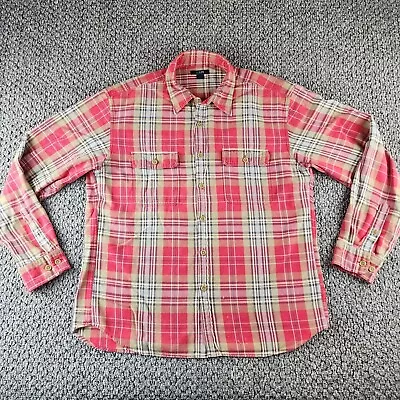 J. Crew Shirt Mens L Large Plaid Long Sleeve Button Up  • $18.88