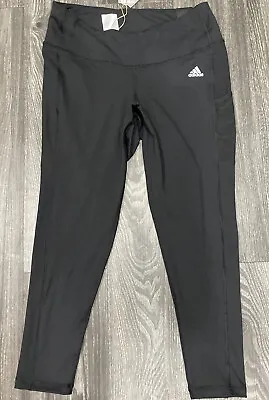 $22.99 • Buy Adidas Women's ~SIZE 2X~7/8 Style~High-Rise~Tight Fit~Side Pocket~Leggings $55
