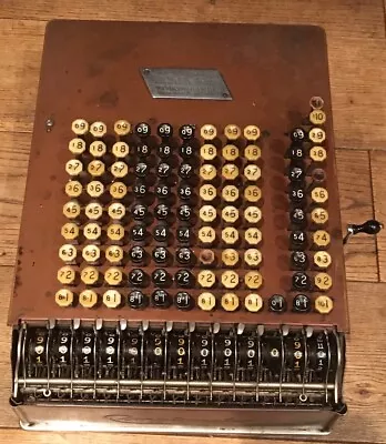 ANTIQUE EARLY 1900s FELT & TARRANT CHICAGO COMPTOMETER/MECHANICAL CALCULATOR • $13.07