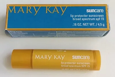 RARE New In Box Mary Kay Suncare Lip Protector Sunscreen Broad Spectrum SPF 15 • $18.95
