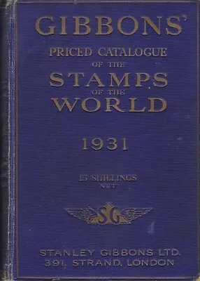 £8.99 • Buy Gibbons Priced Catalogue Of The Stamps Of The World 1931 Vintage Stamp Catalogue