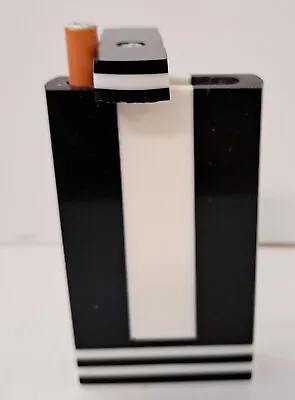 Dugout 4  Acrylic W/Tobacco Metal Cigarette 3  Bat Pipe-Black/White • $13.99