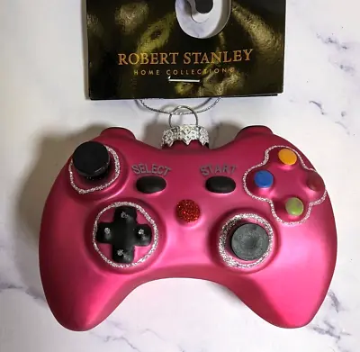 New Robert Stanley PlayStation Video Game Controller Glass Christmas Ornament • $14.50