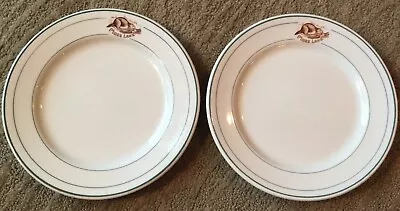 2 Vintage Moss Lake Adirondacks Girls Camp 9” Plates Syracuse China • $89.88