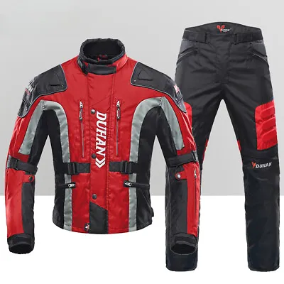 Motorcycle Jacket Pants Waterproof Racing Jacket Protective Motocross Lining New • $277.07