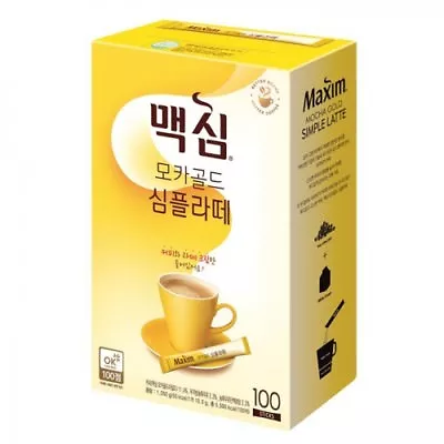 Korean Instant Coffee Mix Maxim Mocha Gold Simple Latte 100 Sticks • $74.63