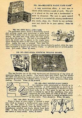 1924 Small Print Ad Of Ouija Board Fortune TellingMagic Card Case Magic Cone • $7.99