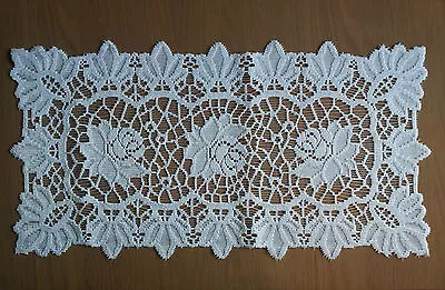 £6.99 • Buy Fancy New Rectangular Lace Table Mat /Doily/Napkin - White, Elegant Gift