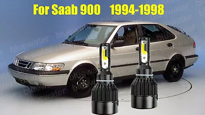 LED For Saab 900 1994-1998 Headlight Kit H4/9003 White CREE Bulbs HI/Low Beam • $25.96
