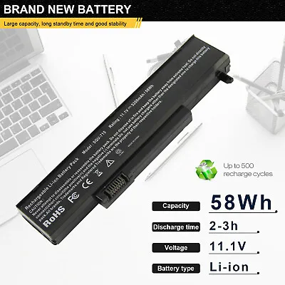 Replace SQU-715 SQU-720 Laptop Battery For Gateway W35044LB W35052LB-SP 5200mAh • $20.99