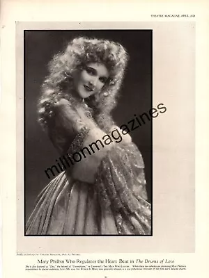 1928 Mary Philbin In The Drums Of Love Original Print From Theatre - Very Rare • $21.75