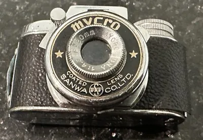 Mycro Patents Subminiature Spy Film Camera W/ 20mm 1:4.5 Lens & Case • $49.95
