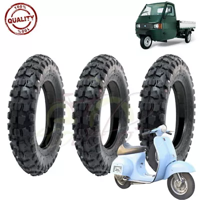 3 Pneumatici 3.50-10 Copertoni Gomme Ape Piaggio Vespa Px 125 150 200 Ts Gt Gl  • £50.52