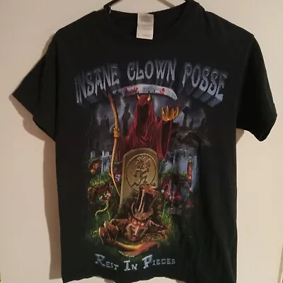 Vintage ICP Insane Clown Posse T Shirt  SZ Small Black Rap Tee Juggalo Twiztid  • $25