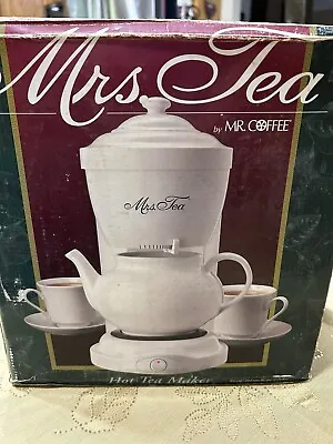 Mrs. Tea For Two Mr. Coffee 3 Cup Electric Hot Tea Maker  1996 • $54