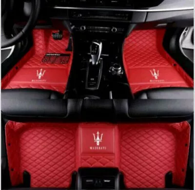 For Maserati All Models Car Floor Mats Leather Carpets Cargo Rugs Waterproof New • $45