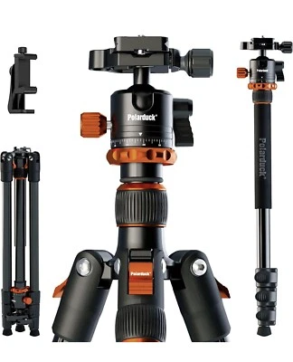 £35 • Buy Polarduck Camera Tripod Phone Tripod: Aluminum Travel Tripod 