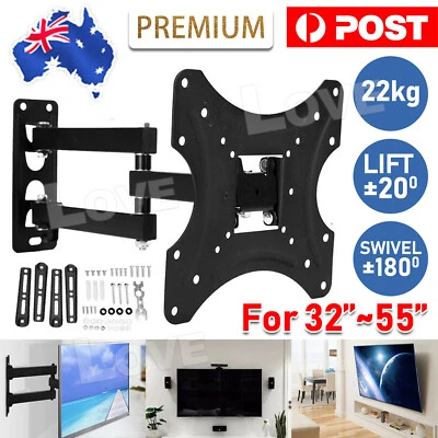 $19.95 • Buy Corner TV Wall Mount Bracket Tilt Swivel 32 37 40 43 48 50 52 55  Plasma LCD LED