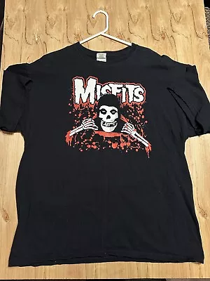 Vintage Misfits Band Concert Shirt Double Sided XL Rare Crimson Ghost Punk • $65