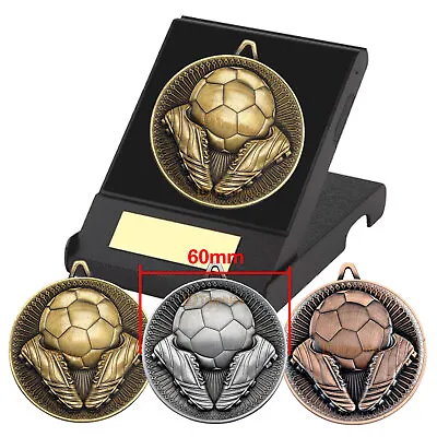 £6.95 • Buy Football Medal In Presentation Box F/Engraving, Football Trophies, Heavy Medals