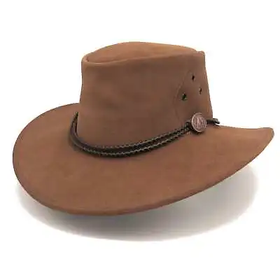 Bairnsdale Suede Leather Hat • $69.90