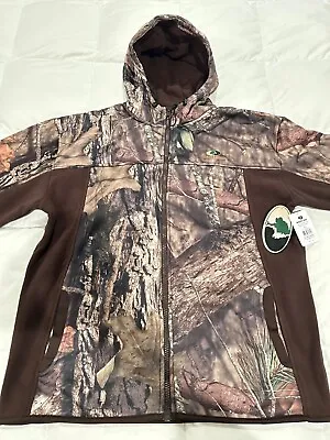 MOSSY OAK Fleece Hooded Jacket (XL)- New In SEALED BAG! • $36.95