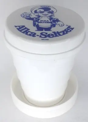 Old Stock Advertisement Speedy Alka Seltzer Vintage Plastic Collapsible Cup • $25.50