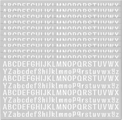 10 Sheet Small Letter Stickers 1/2 Inch Self Adhesive Alphabet Stickers Cute V • $12.86