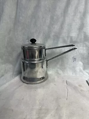 Comet Double Boiler Pot W/Lid The Popular Aluminum Vintage • $9.99