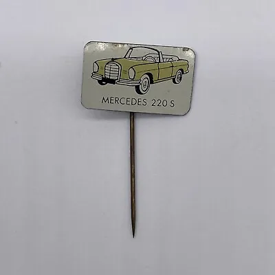 Vintage Mercedes Benz 220S Automobile Metal Automotive Lapel Hat Stick Pin • $7