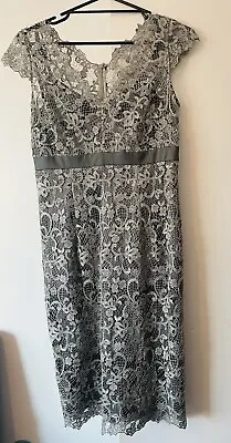 $65 • Buy Anthea Crawford Special Occasion Dress, Size 10, Lace, Sash, Made In Australia